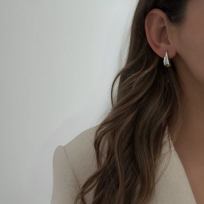 Droppy Earrings [Silver]