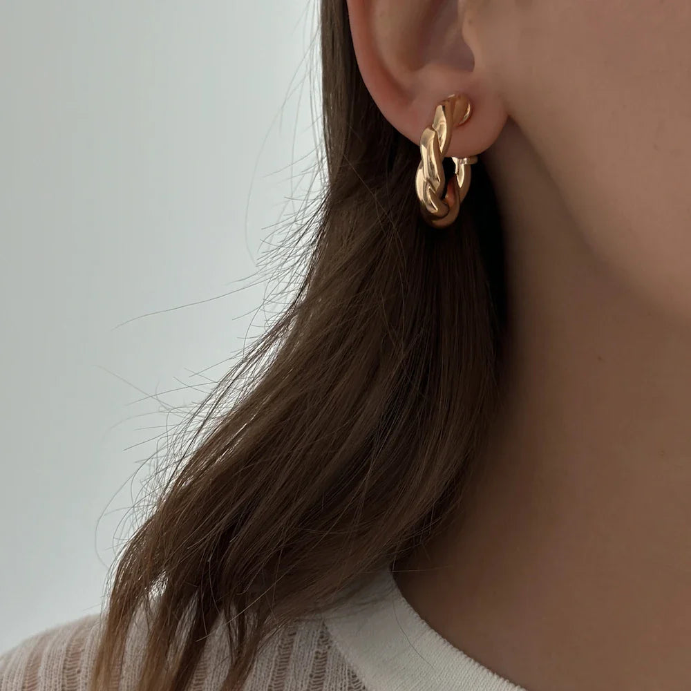 Kolczyki koła Srebrny Blask