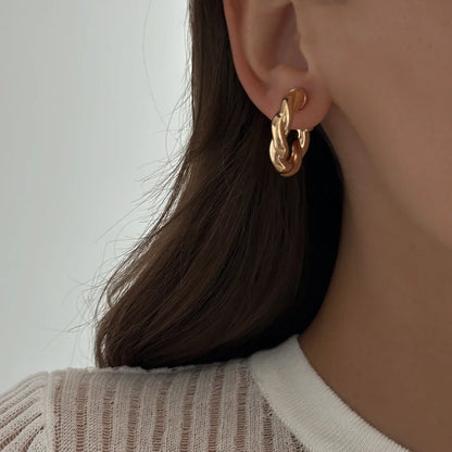 Kolczyki koła Srebrny Blask