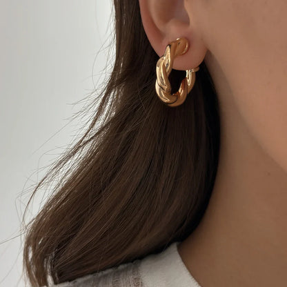 Kolczyki koła Srebrny Blask