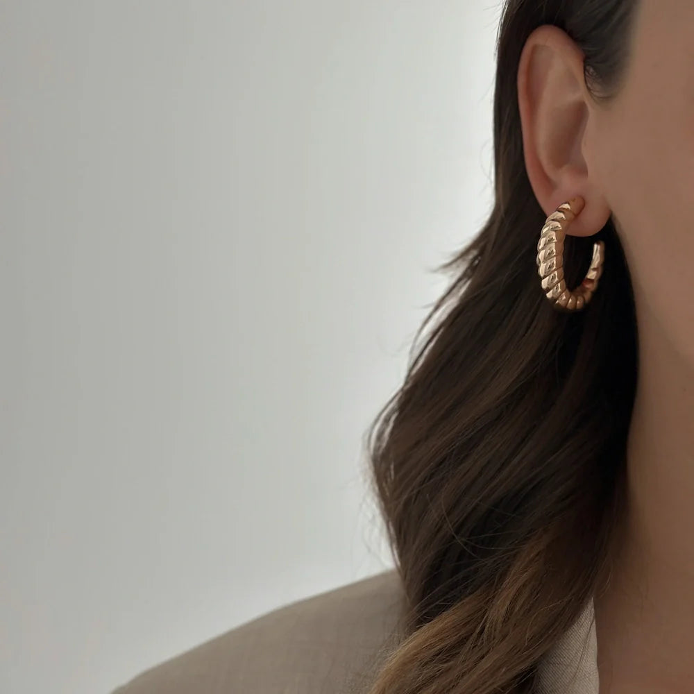 French Twist Hoops