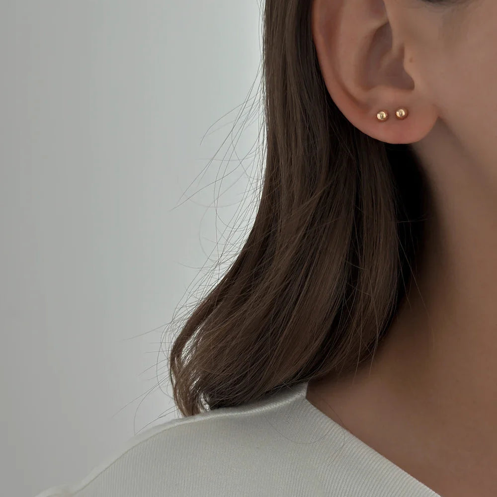 Kolczyki sztyfty Róża