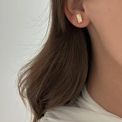 Golden Bar Studs