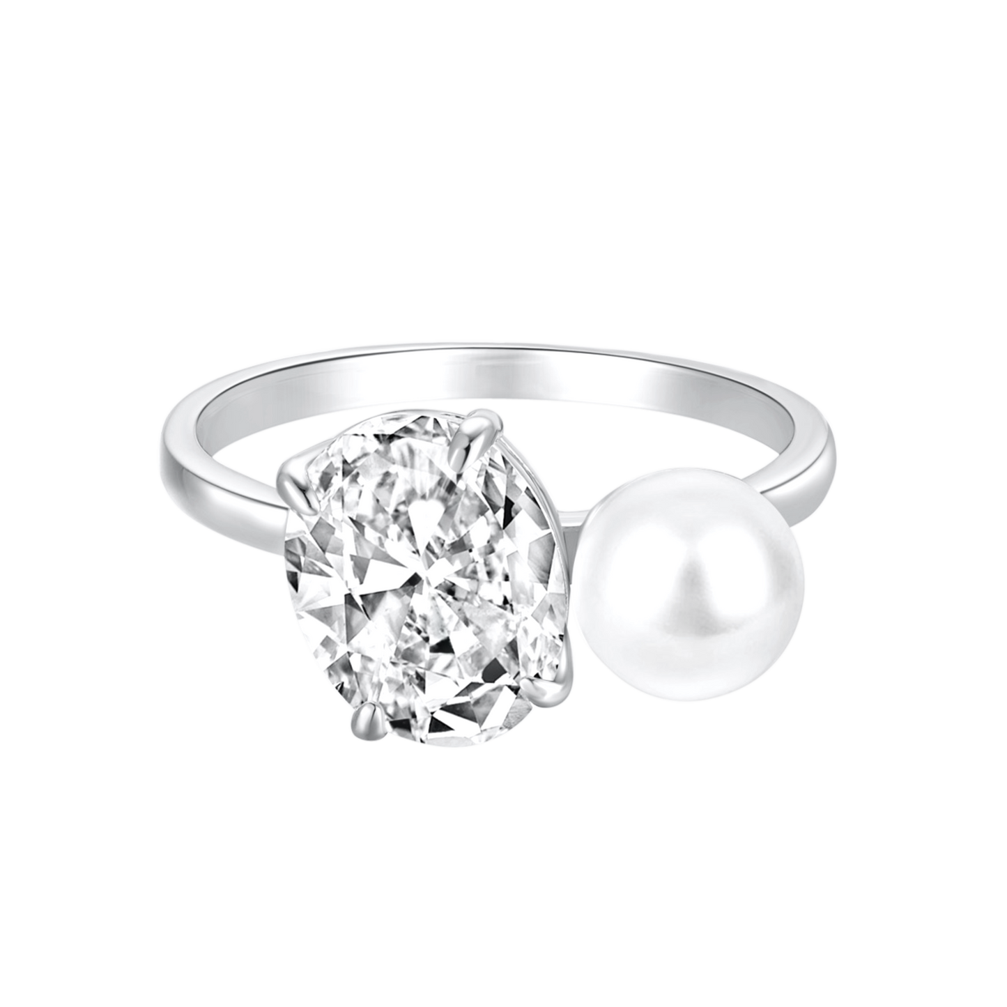 Ariana | Pierścionek Z Srebra 925 Z 18-Karatowym Złotem | 5g 1