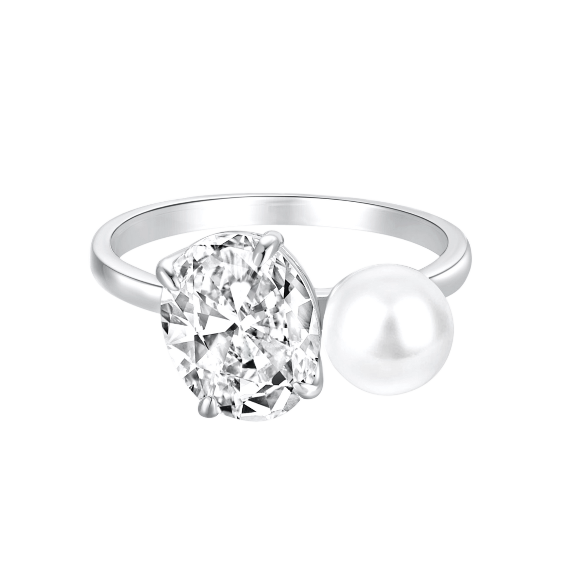 Ariana | Pierścionek Z Srebra 925 Z 18-Karatowym Złotem | 5g 1