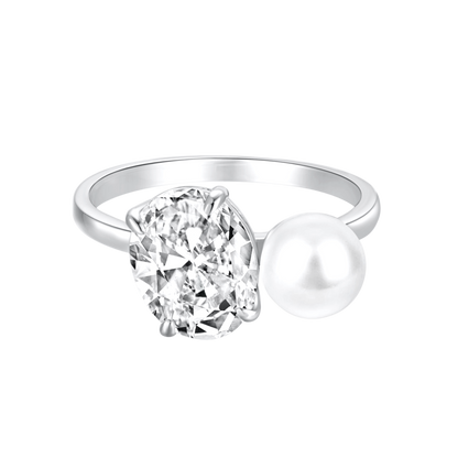 Ariana | Pierścionek Z Srebra 925 Z 18-Karatowym Złotem | 5g 1