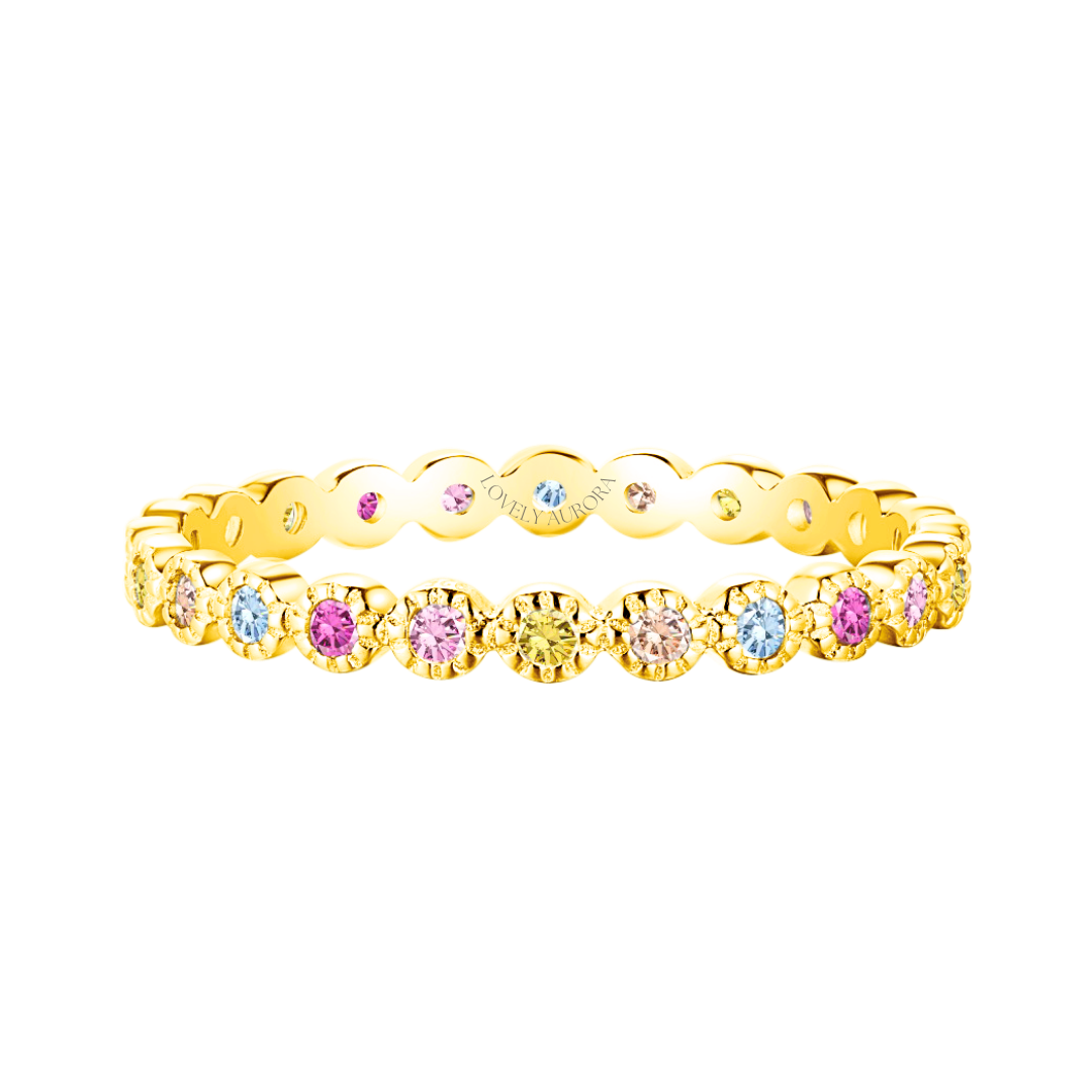 Berliński Cukierek | Pierścionek ze srebra 925 i cyrkoniami 8A 0