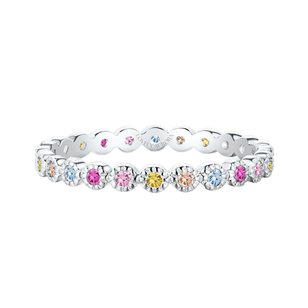 Berliński Cukierek | Pierścionek ze srebra 925 i cyrkoniami 8A 1