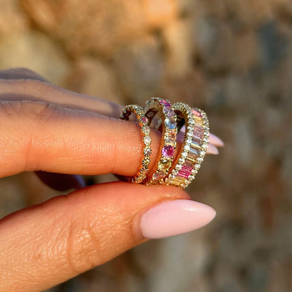 Berliński Cukierek | Pierścionek ze srebra 925 i cyrkoniami 8A 4