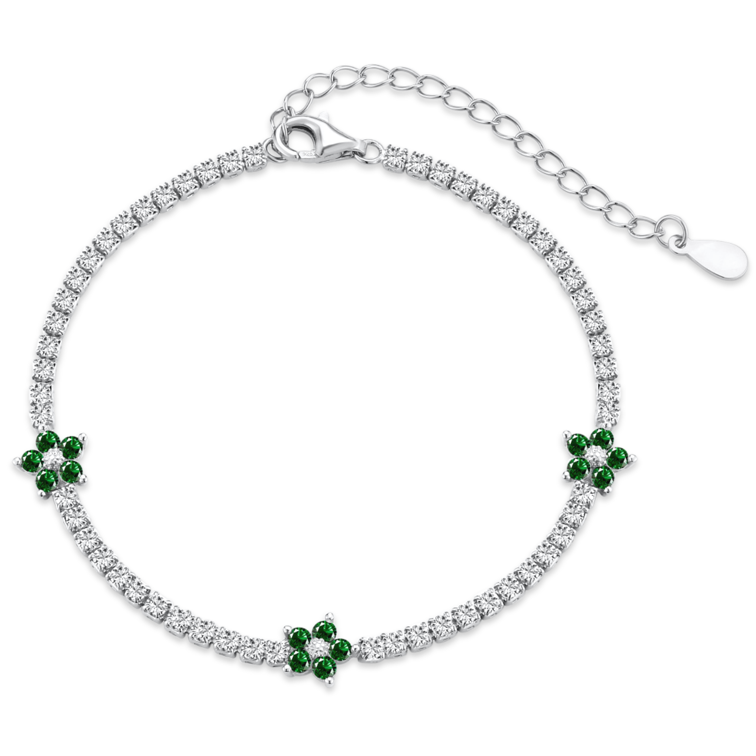 Bransoletka Kwiatowa | Srebro 925 & Cyrkonia 0.015kg 1