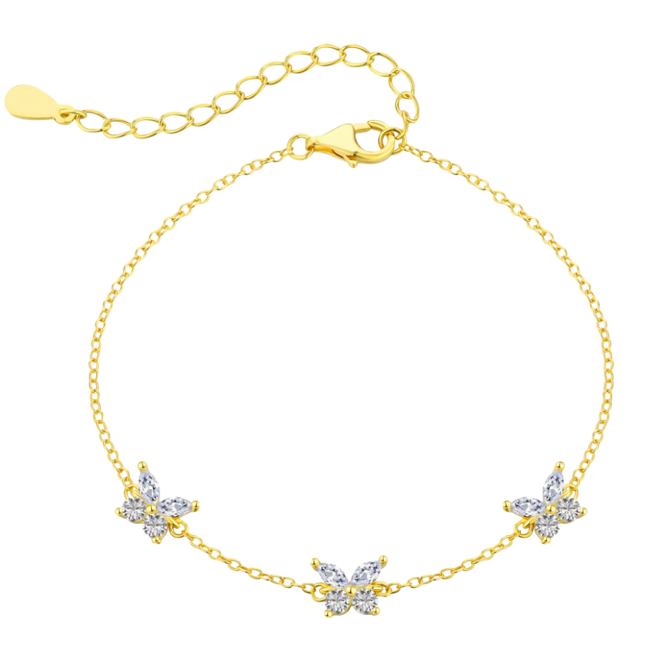 Bransoletka motyl ze srebra próby 925 | Elegancki design 0,02 kg 0
