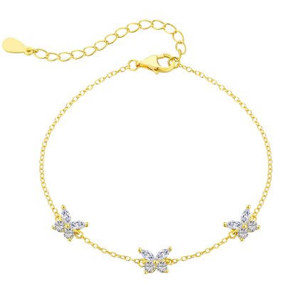 Bransoletka motyl ze srebra próby 925 | Elegancki design 0,02 kg 0