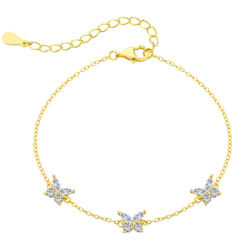 Bransoletka motyl ze srebra próby 925 | Elegancki design 0,02 kg 0