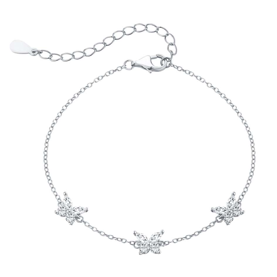 Bransoletka motyl ze srebra próby 925 | Elegancki design 0,02 kg 1