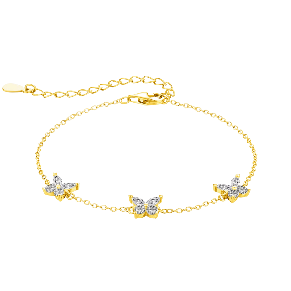 Bransoletka motyl ze srebra próby 925 | Elegancki design 0,02 kg 2