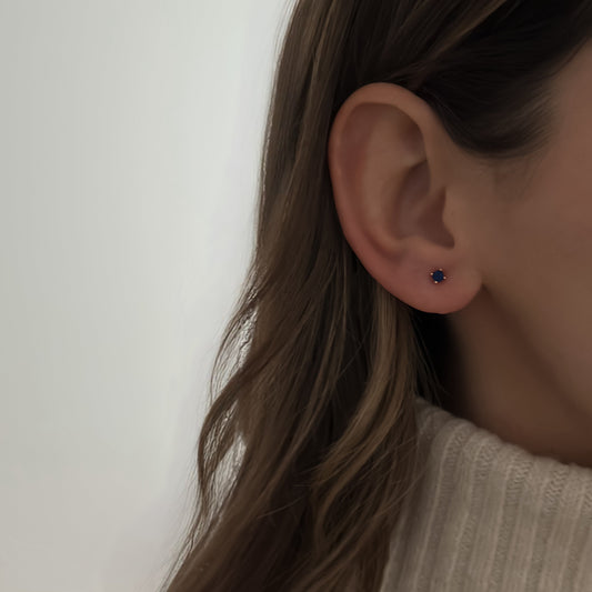 Tiny Sapphire Studs