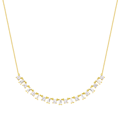 Dundee | Srebrny łańcuszek 925 z cyrkonią 5A 0