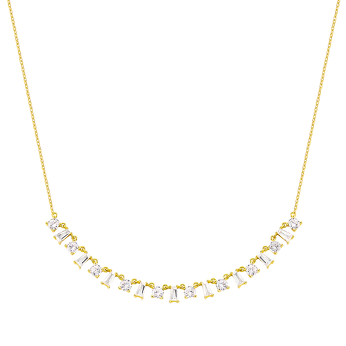 Dundee | Srebrny łańcuszek 925 z cyrkonią 5A 0