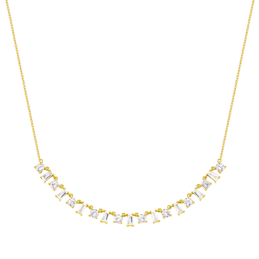 Dundee | Srebrny łańcuszek 925 z cyrkonią 5A 0