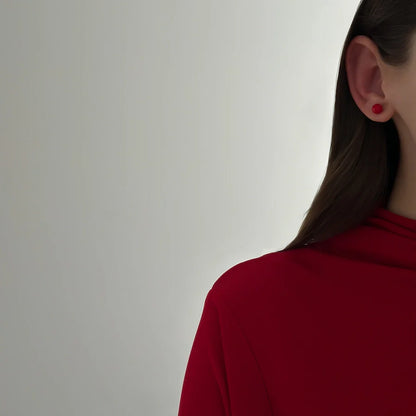 Scarlet Drop Studs