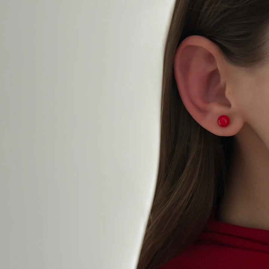 Scarlet Drop Studs
