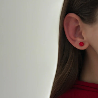 Scarlet Drop Studs