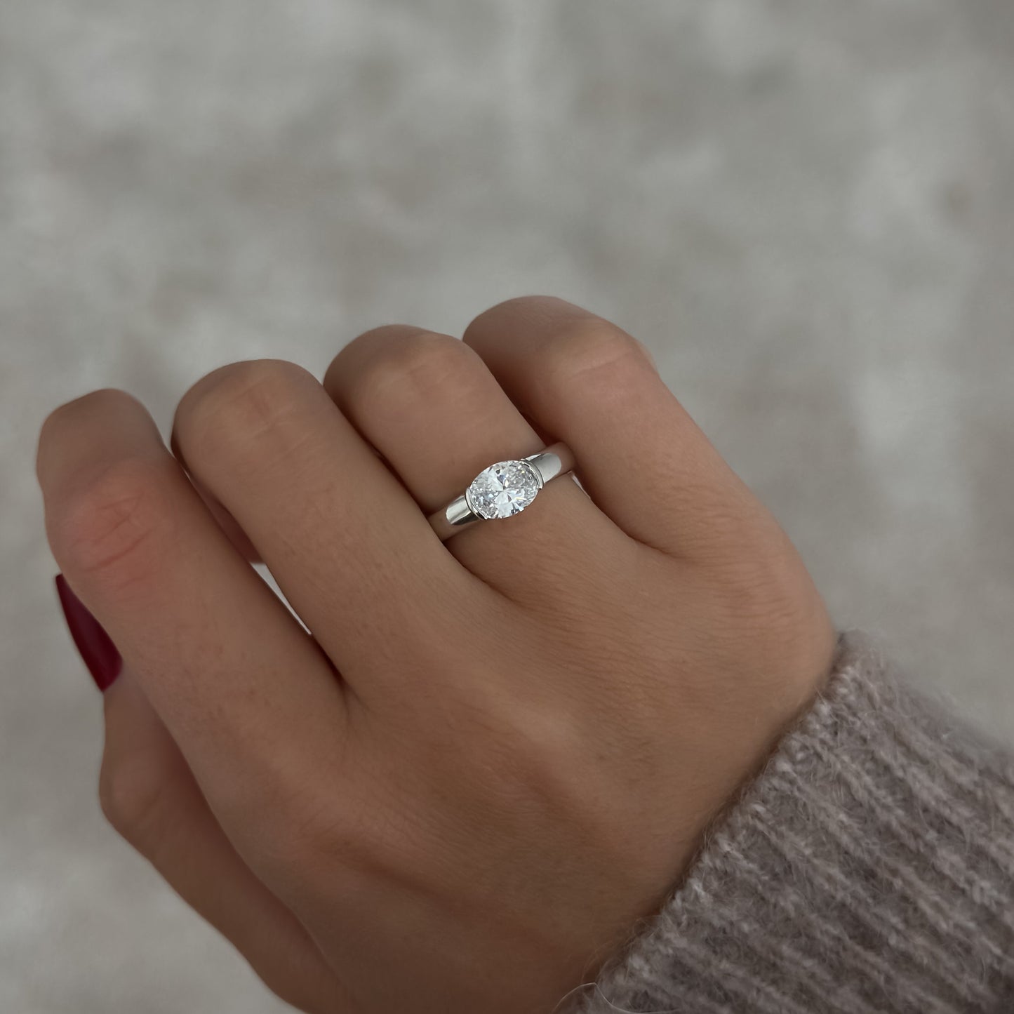 Mia Diamond Ring [Silver]