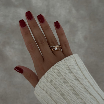Triple Wavy Ring