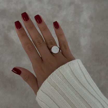 Bedazzle Signet Ring [Silver]