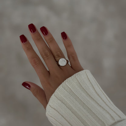 Bedazzle Signet Ring [Silver]