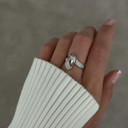 Mirra Twist Ring [Silver]