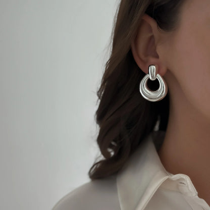 Kolczyki sztyfty Kropla – srebro