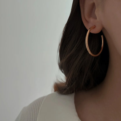 Kolczyki koła Srebrny Blask