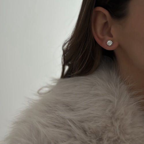Snowflake Studs [Silver]