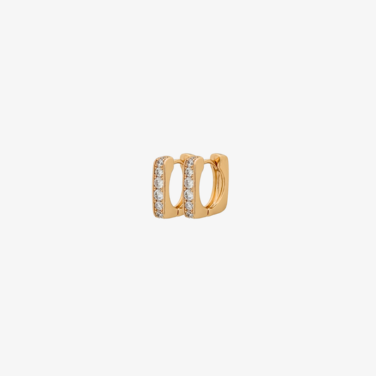 Square Bling Hoops