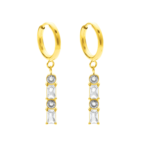 Kolczyk | Platerowany 18-karatowym złotem 0,003kg 0