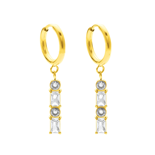 Kolczyk | Platerowany 18-karatowym złotem 0,003kg 0