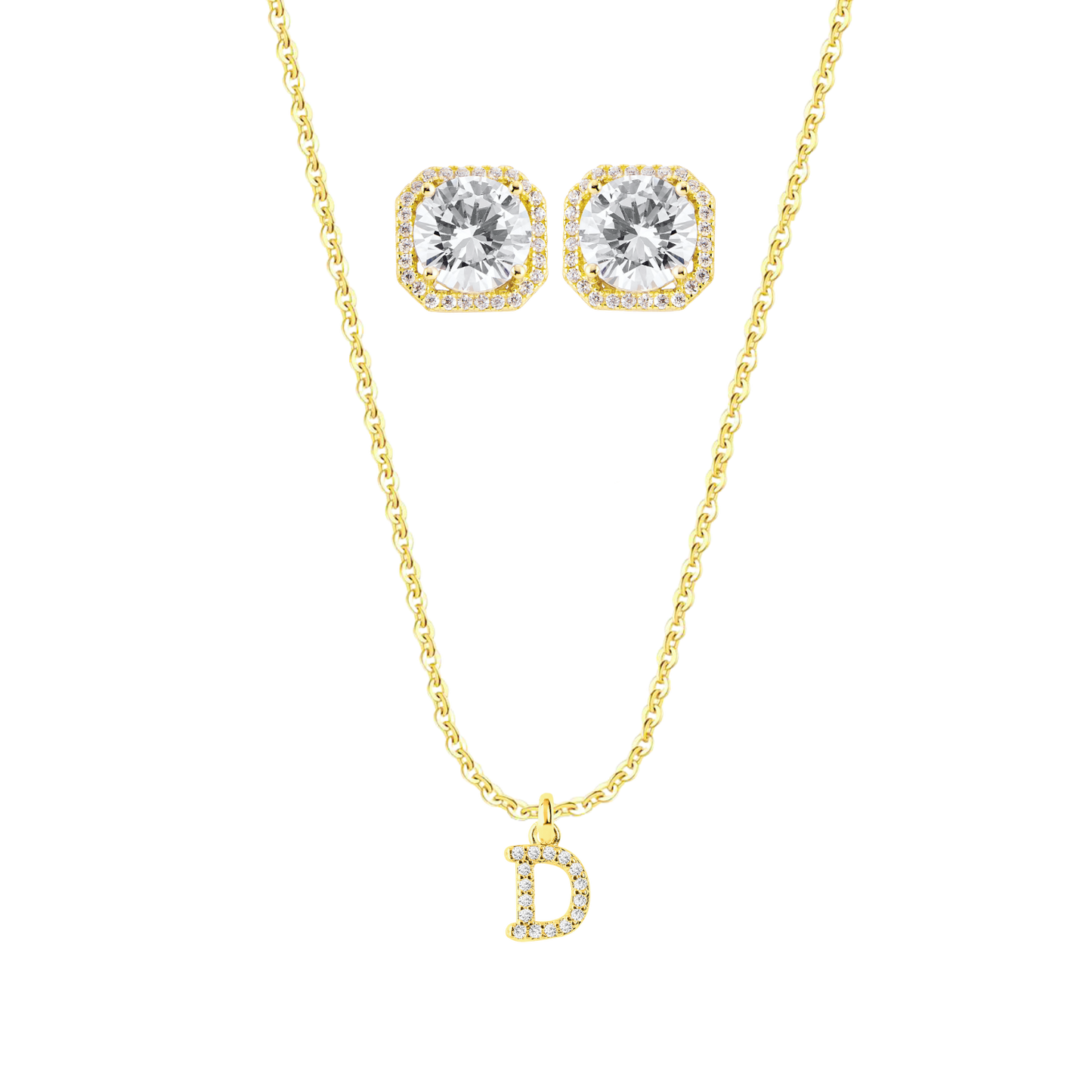 Kolczyki Ateny + Naszyjnik Jambi | Zestaw srebra 925 0,01kg 0