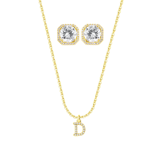 Kolczyki Ateny + Naszyjnik Jambi | Zestaw srebra 925 0,01kg 0