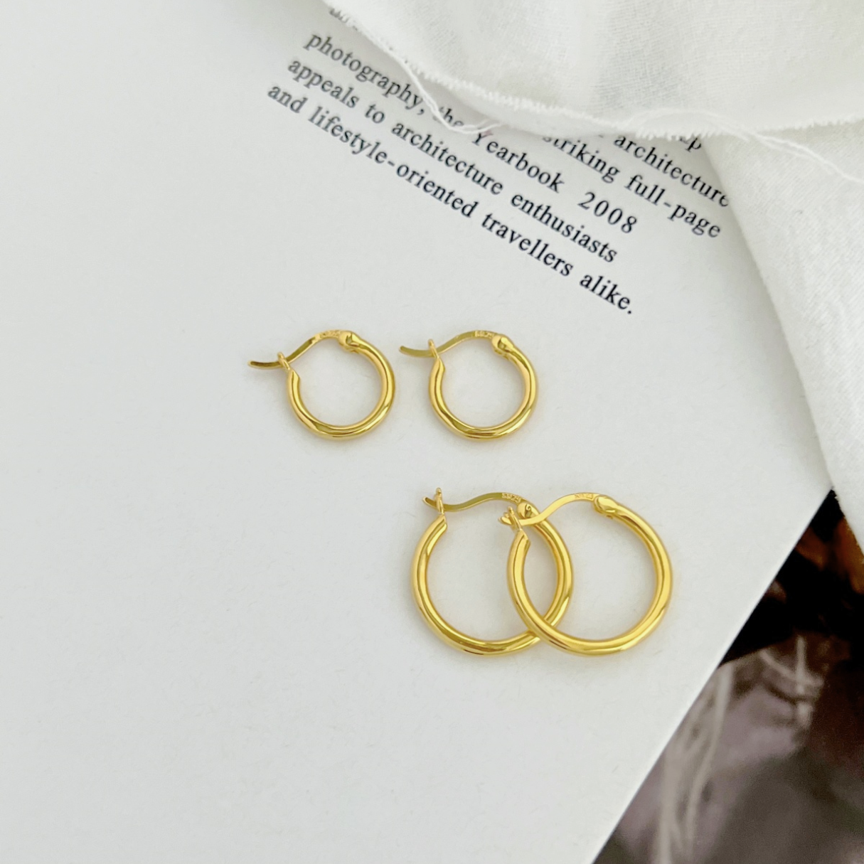 Kolczyki Toronto | Srebro 925 & Złote Pokrycie 18K, 0.005 kg 3