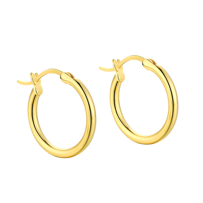 Kolczyki ze srebra 925 | Elegancki design 18mm 0