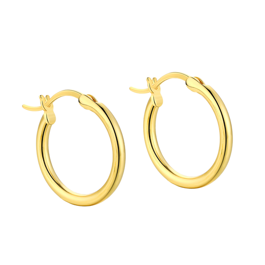 Kolczyki ze srebra 925 | Elegancki design 18mm 0