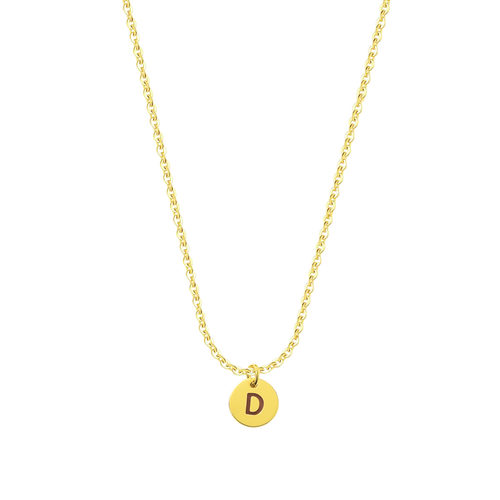 Łańcuszek płytkowy z literą | Srebro 925, 0.015 kg 0