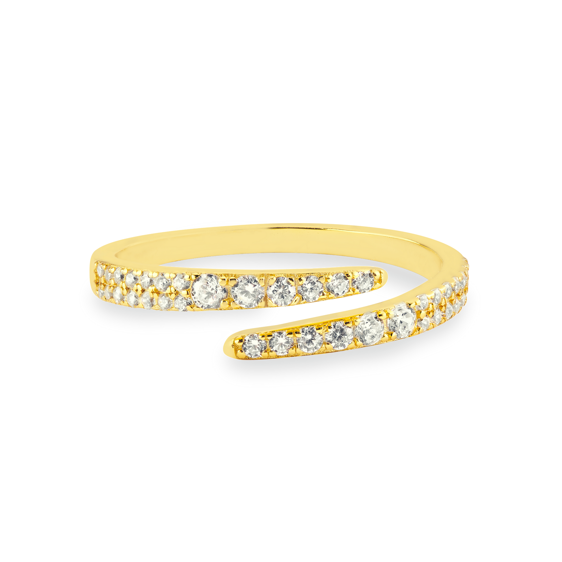 Lugano | Pierścionek ze srebra 925 z powłoką 18K 0