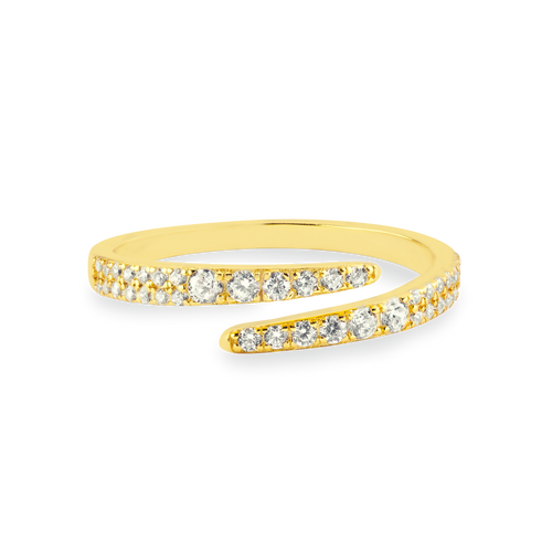 Lugano | Pierścionek ze srebra 925 z powłoką 18K 0