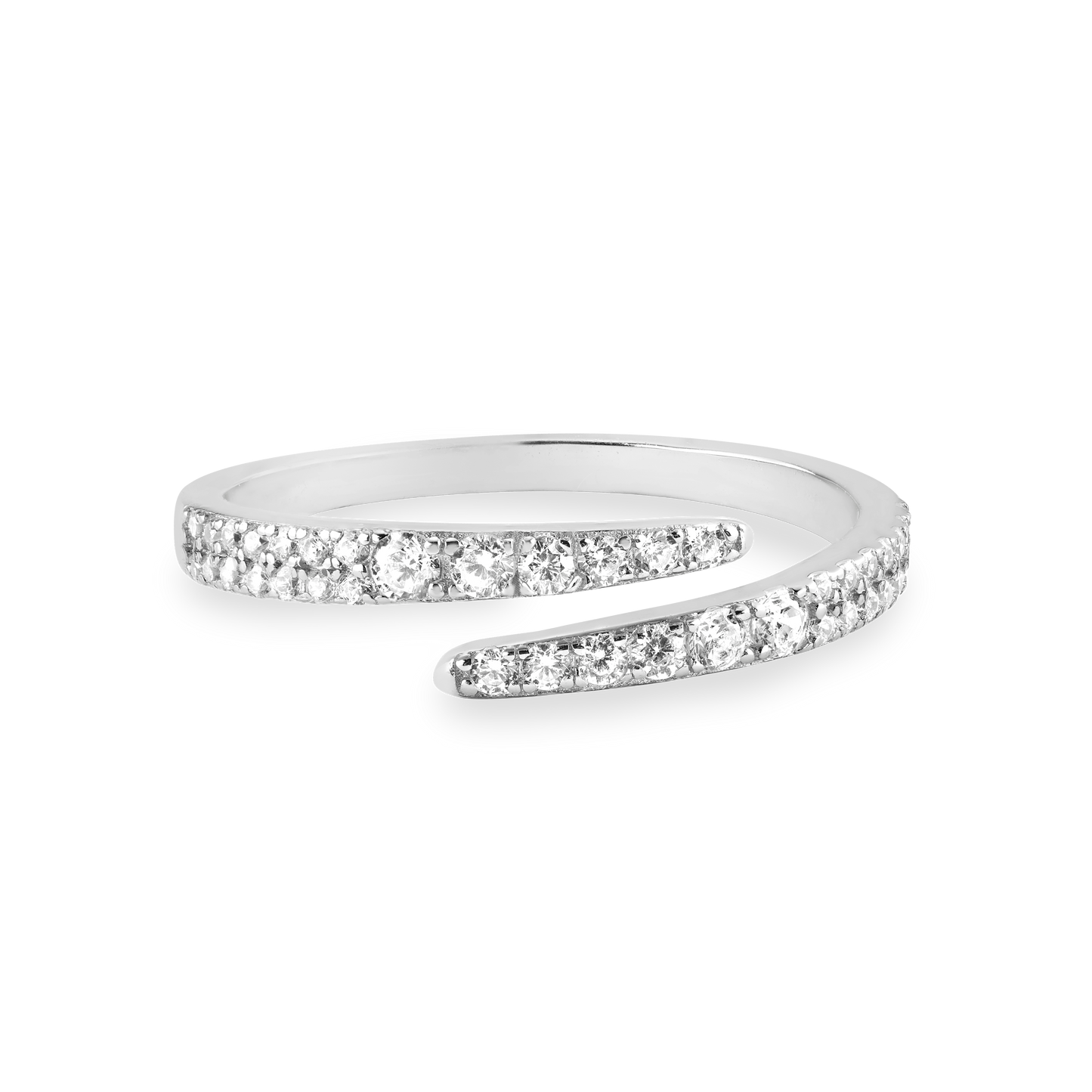 Lugano | Pierścionek ze srebra 925 z powłoką 18K 1