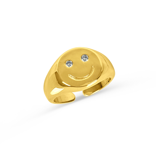 Manila | Pierścień pokryty 18-karatowym złotem 0,01 kg 0