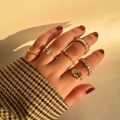 Melbourne | Pierścionek ze srebra 925 z powłoką 18K 2