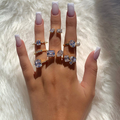 Melbourne | Pierścionek ze srebra 925 z powłoką 18K 6