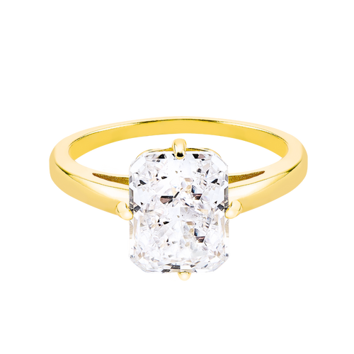 Monako | Pierścionek srebrny 925 z cyrkonią 8A 0